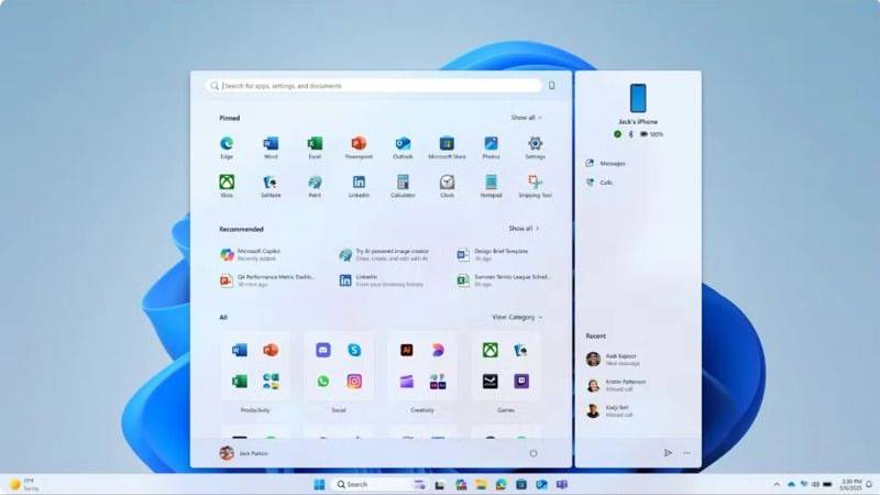 Windows 11 có Start Menu mới thiết kế hấp dẫn hơn