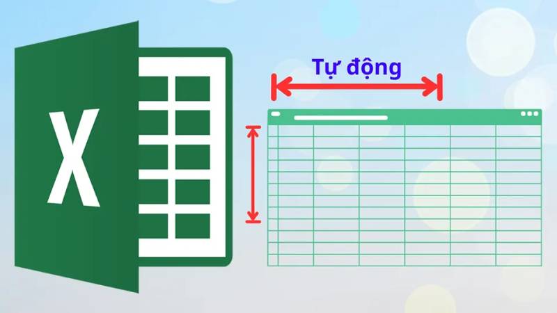 Cách thiết lập để Excel tự động chỉnh độ rộng hàng và cột
