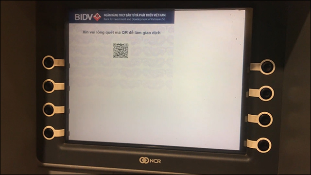 Hướng dẫn rút tiền ATM BIDV không cần thẻ