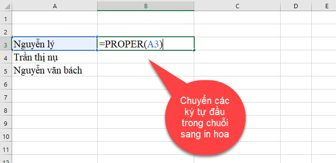 Chuyển ký tự đầu sang hoa