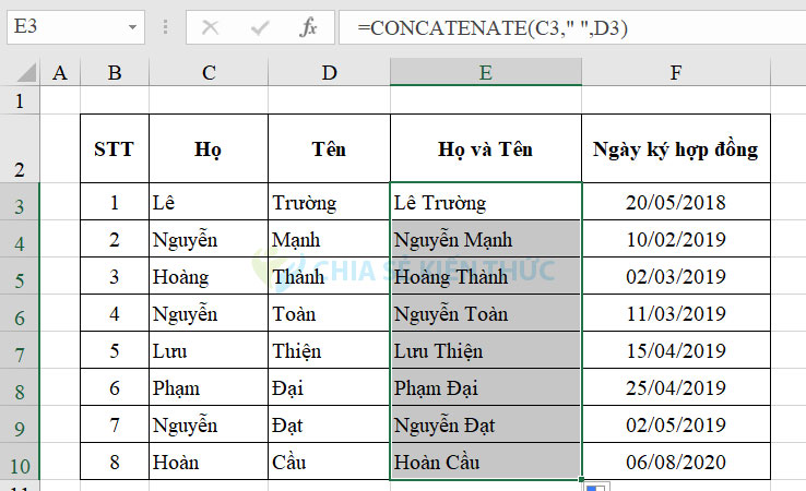 Kéo chuột xuống phía dưới