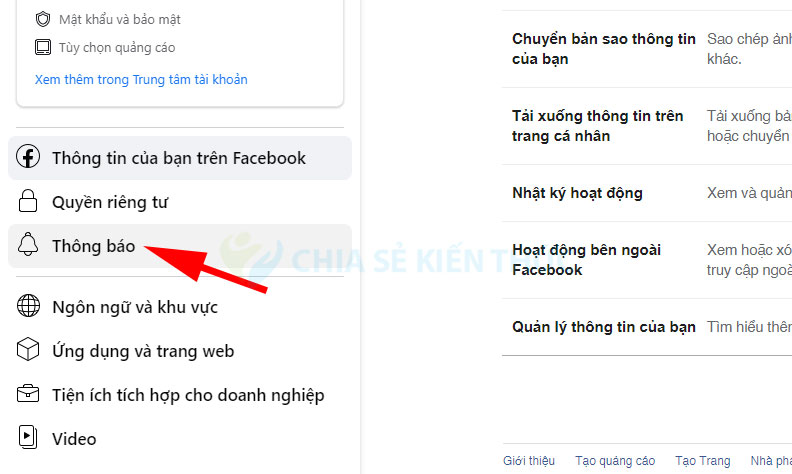 Tắt thông báo sinh nhật trên Facebook máy tính