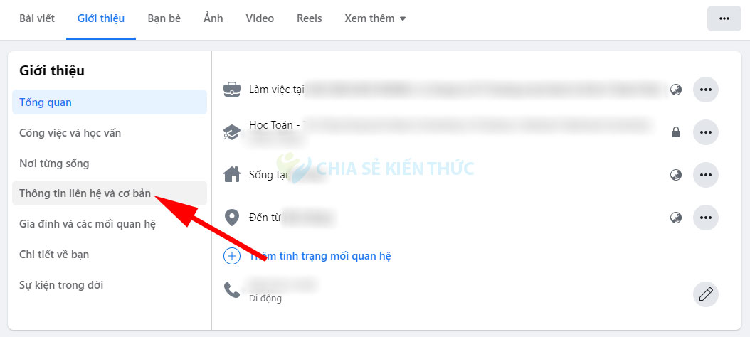 Cách ẩn sinh nhật trên Facebook máy tính