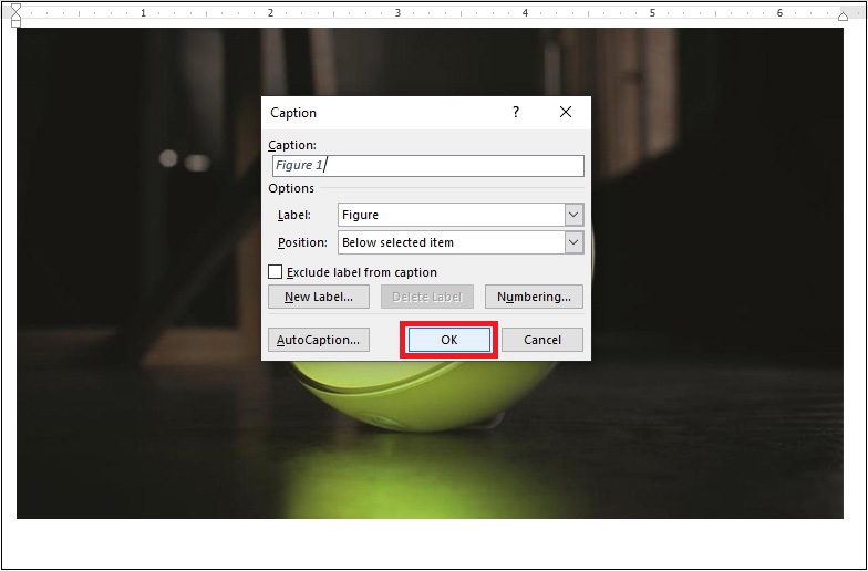 Cách đặt chú thích ảnh trong Word