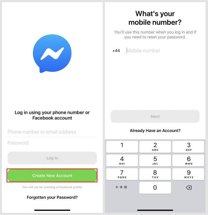 Tải Messenger không cần tài khoản Facebook