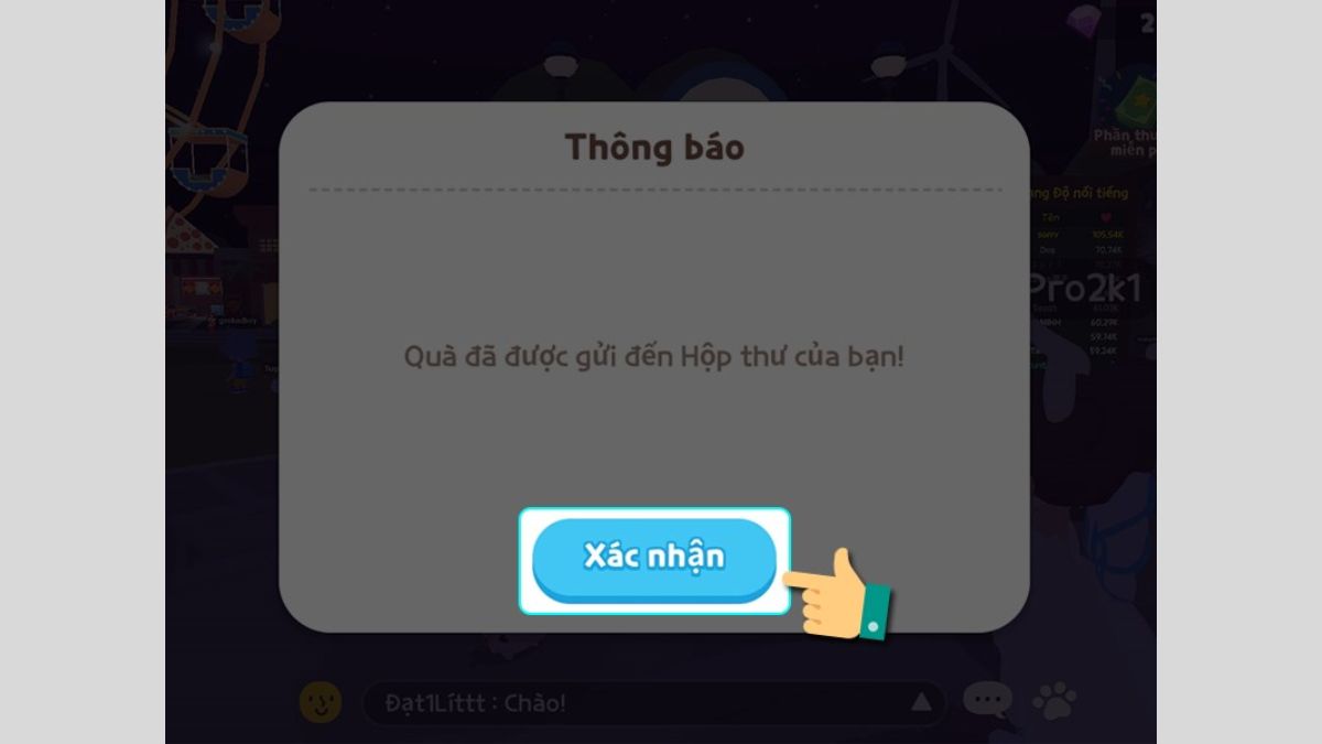 Cách nhập code Play Together trên điện thoại iOS bước 2