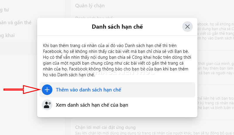 Hướng dẫn cách hạn chế bạn bè xem bài đăng của bạn trên Facebook PC