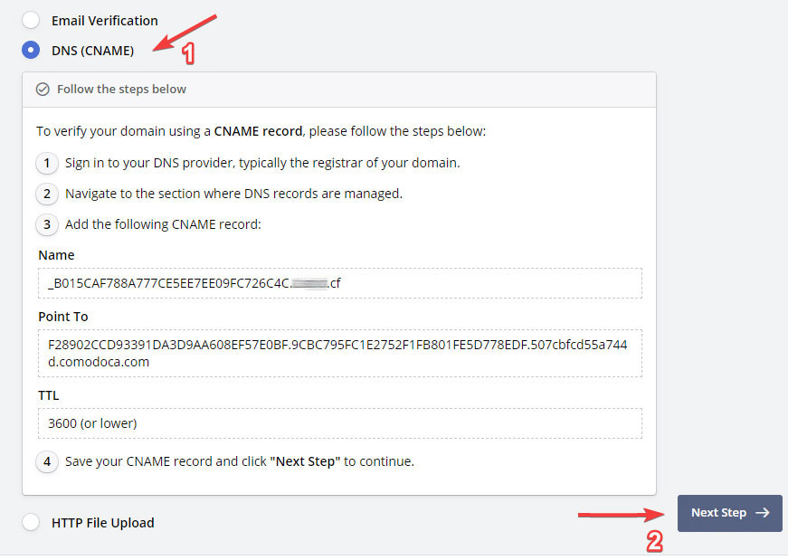 Hướng dẫn lấy chứng chỉ SSL ZeroSSL: Xác thực domain