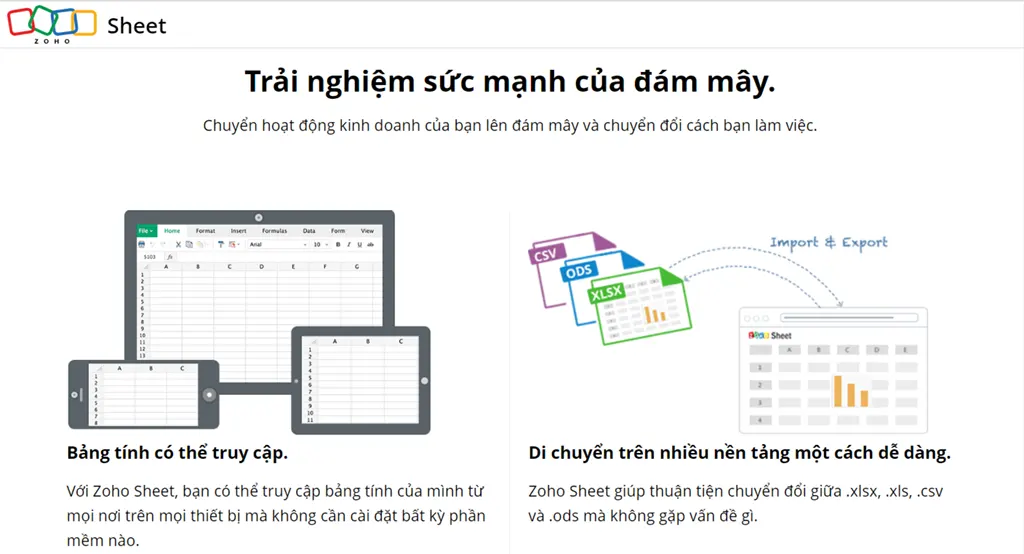 Zoho Sheet