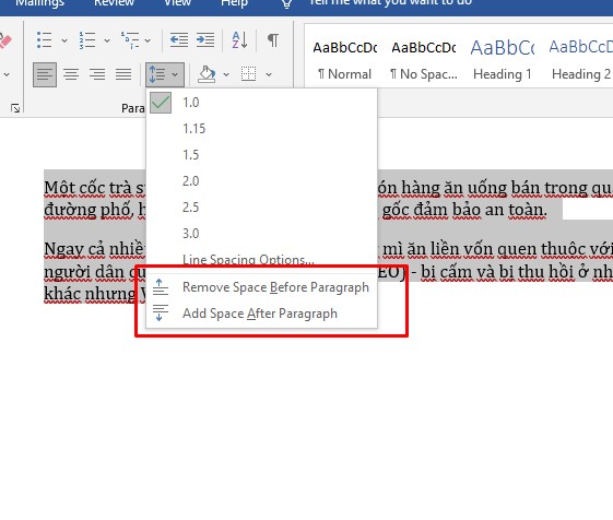 Giãn dòng trong Word trước mỗi đoạn - 3