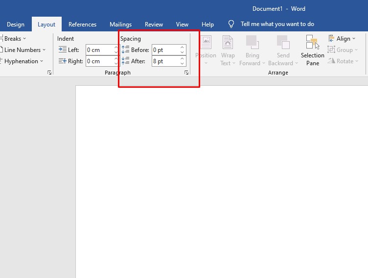Giãn dòng trong Word trước mỗi đoạn - 1