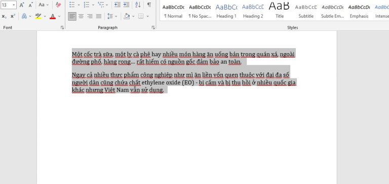Giãn dòng trong Word trước mỗi đoạn - 1
