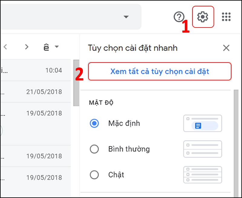 Hướng dẫn cách bật tính năng email trả lời tự động bằng Gmail - Bước 2