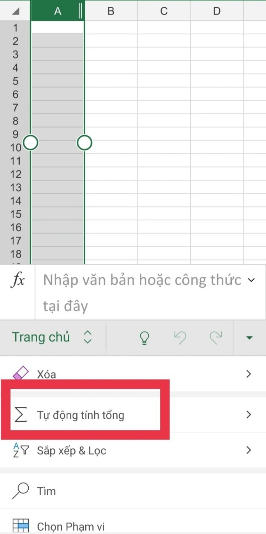 Kiến thức cơ bản về cách sử dụng Excel trên điện thoại - 2