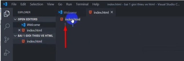 Cách tạo một file trong VSCode - 2