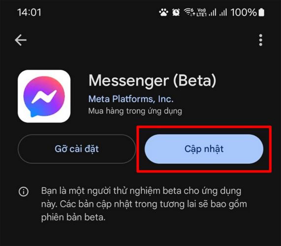 Cách dịch tin nhắn trên Messenger - Bước 1