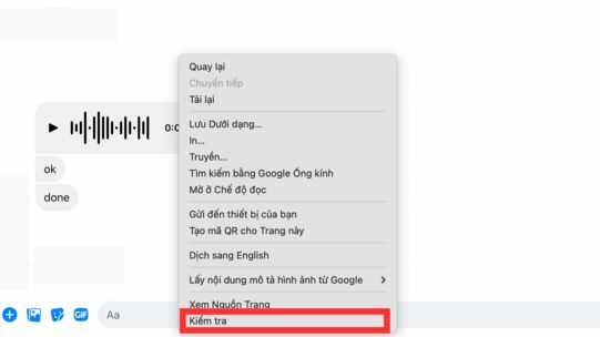 Cách tải file ghi âm trên Messenger mới nhất - Bước 2