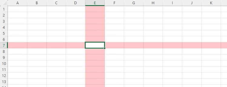 Hướng dẫn dùng tính năng Focus Cell trong Excel làm nổi bật dữ liệu - Bước 2.2