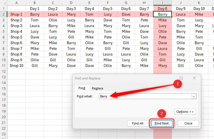 Hướng dẫn dùng tính năng Focus Cell trong Excel làm nổi bật dữ liệu - Bước 4