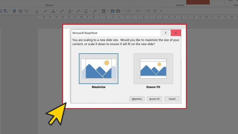 Hướng dẫn chỉnh tỉ lệ Slide PowerPoint - Bước 3