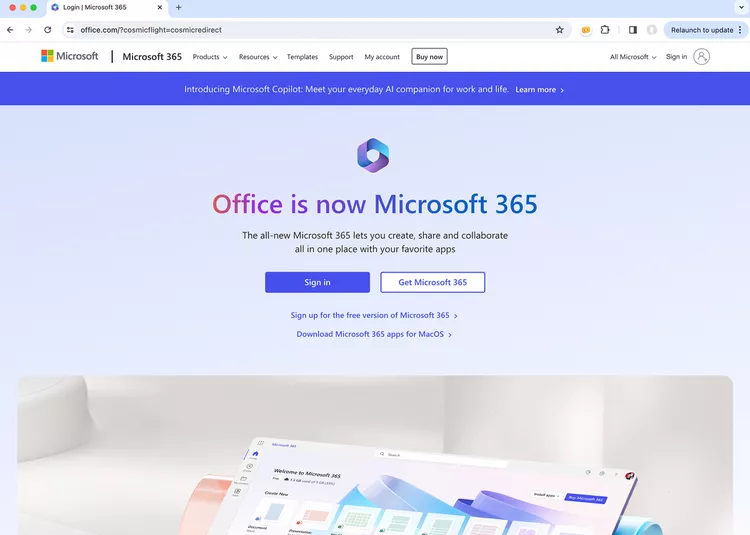 Cách sử dụng Microsoft Office miễn phí trên Web - Bước 1