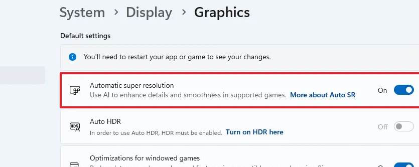 Cách bật chế độ tự động tăng độ phân giải trên Windows 11 - Ảnh 1
