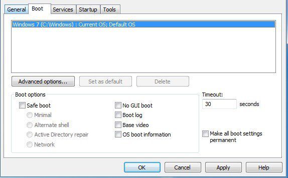 Vào msconfig để thiết lập khởi động Windows vào Safe Mode