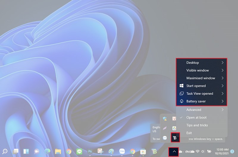 Cách làm trong suốt thanh Taskbar trên Windows 11 bằng TranslucentTB - Bước 6