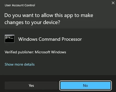 Cách quét PC để tìm phần mềm độc hại bằng Command Prompt - Bước 2