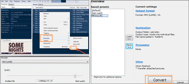 Foobar2000 Audio Converter