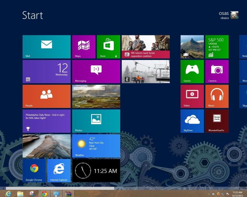 Windows 8: Start menu bị loại khỏi taskbar