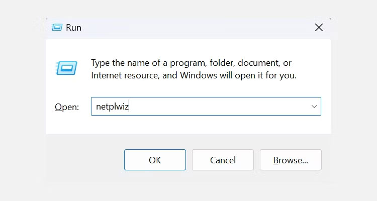 Sử dụng Netplwiz để tự động đăng nhập vào tài khoản người dùng - Bước 1