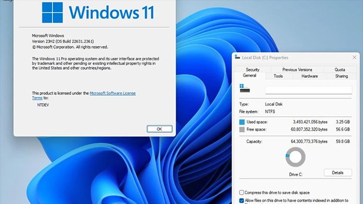 Tiny 11 là phiên bản thu nhỏ của Windows 11 24H2