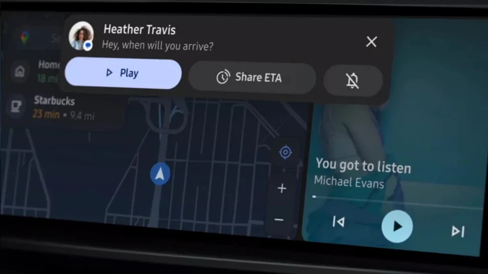 Android Auto của Google có AI để trả lời tin nhắn khi bạn đang lái xe