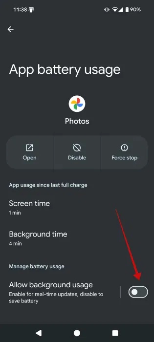 Cách khắc phục tình trạng hao pin của Google Play Services trên Android - Cách 2