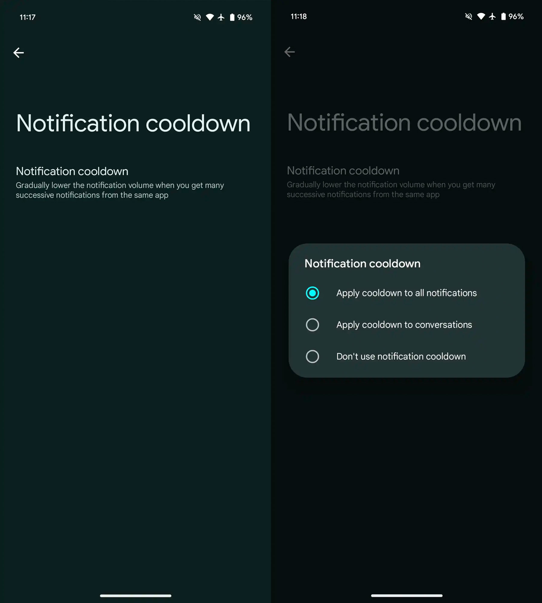 Notification Cooldown là tính năng đáng chú ý nhất trên Android 15 DP1