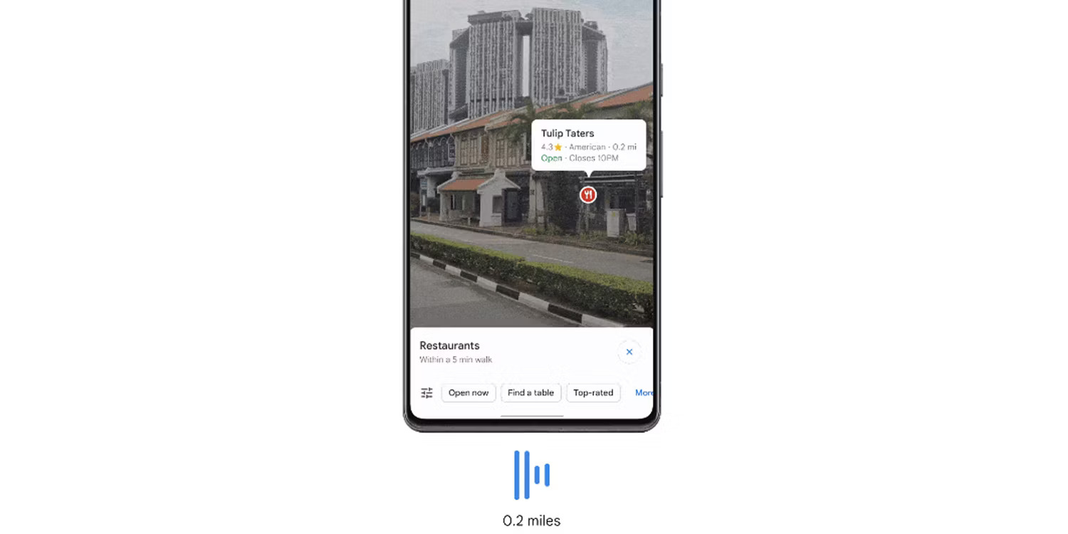 Nhận mô tả âm thanh bằng Google Lens trong Google Maps