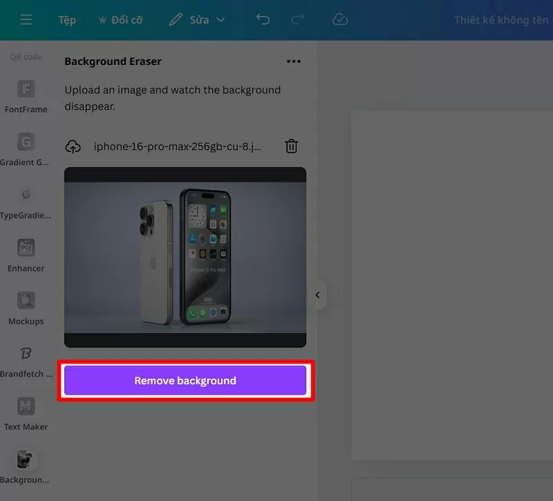 Cách tách nền trên Canva miễn phí - Bước 5