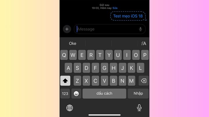 Cách hẹn giờ gửi tin nhắn trên iMessage - Bước 3