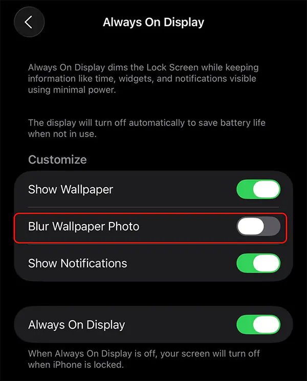 Hướng dẫn tắt hiệu ứng mờ màn hình khóa iPhone