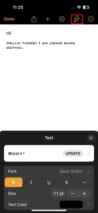 Cách xem thư viện phông chữ của iPhone - Bước 4