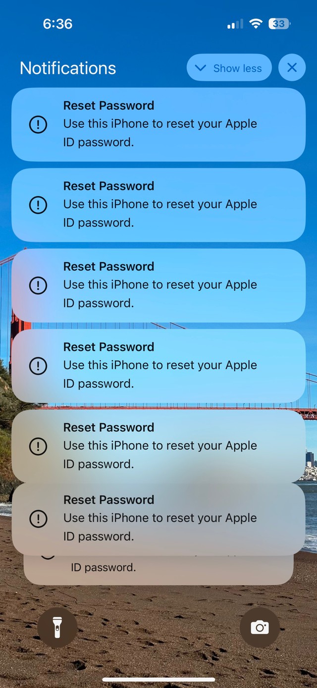 iPhone liên tục nhận được thông báo Reset mật khẩu iCloud