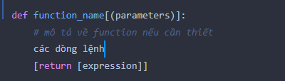 Hàm trong Python - Ví dụ 1