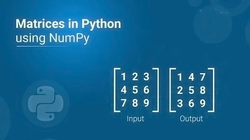 Cách sử dụng ma trận với thư viện NumPy trong Python