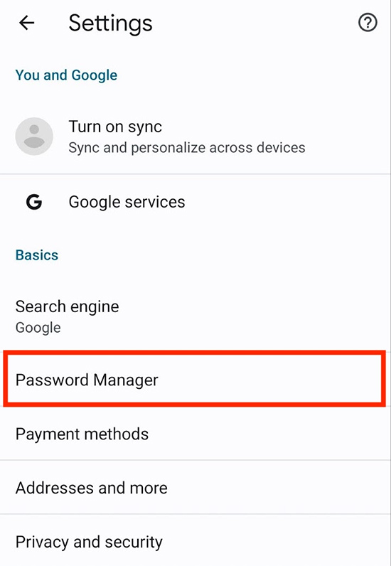 Cách chia sẻ mật khẩu trong Google Family - Bước 1