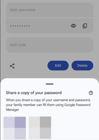 Cách chia sẻ mật khẩu trong Google Family - Bước 3