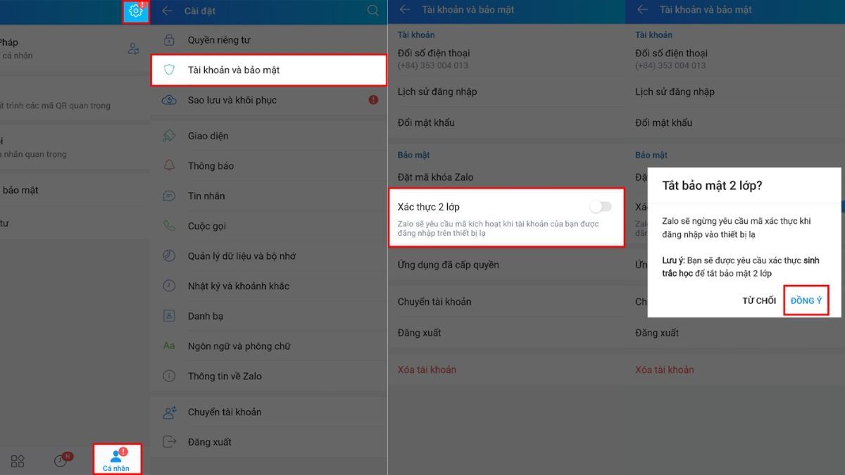 Bảo mật Zalo 2 lớp tránh bị xâm nhập, bị hack