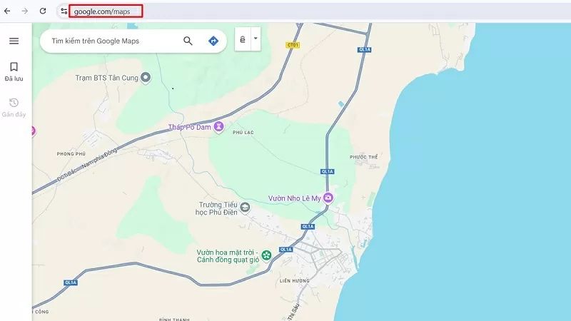 Cách lấy tọa độ trên Google Maps bằng máy tính - Bước 1