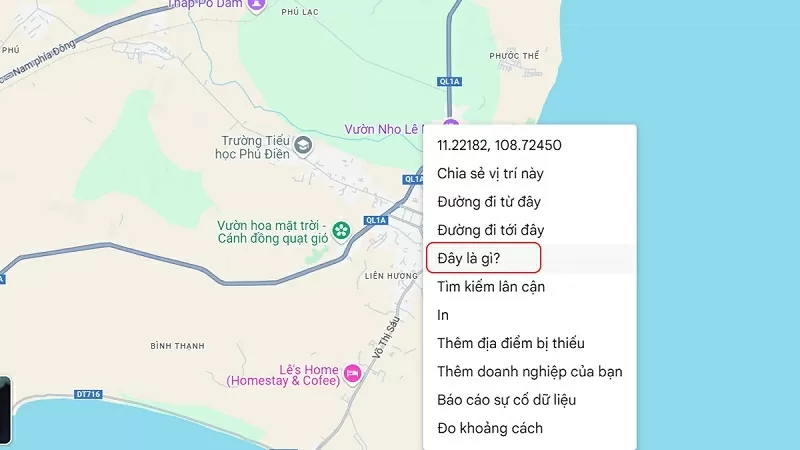 Cách lấy tọa độ trên Google Maps bằng máy tính - Bước 2