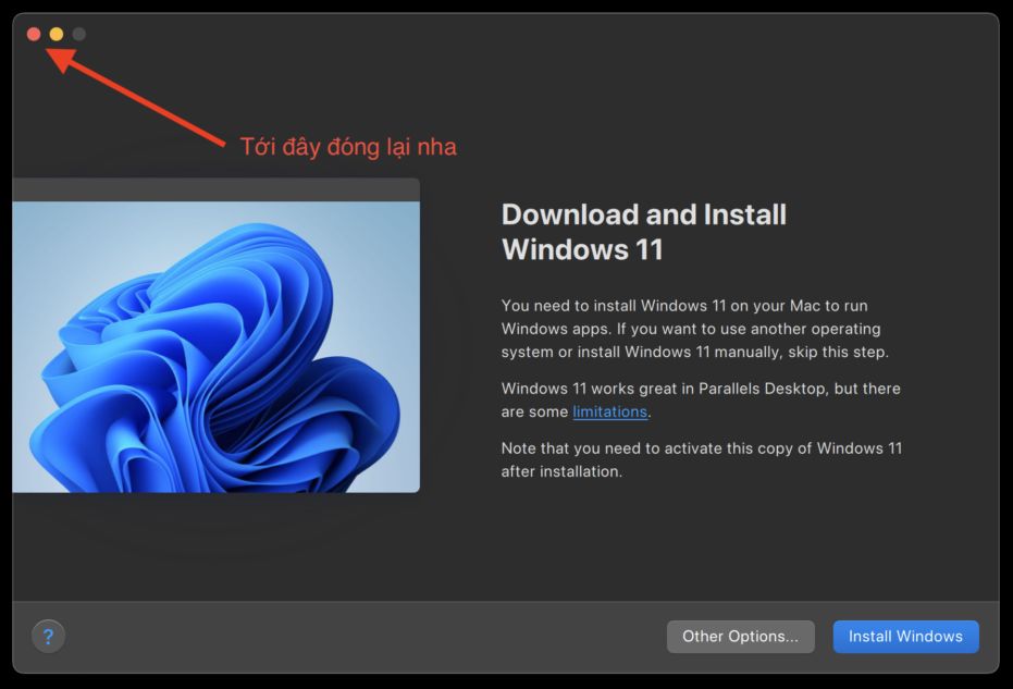 Hướng dẫn cài đặt Window 11 lên Mac bằng Parallels Desktop 20 - Bước 1.3